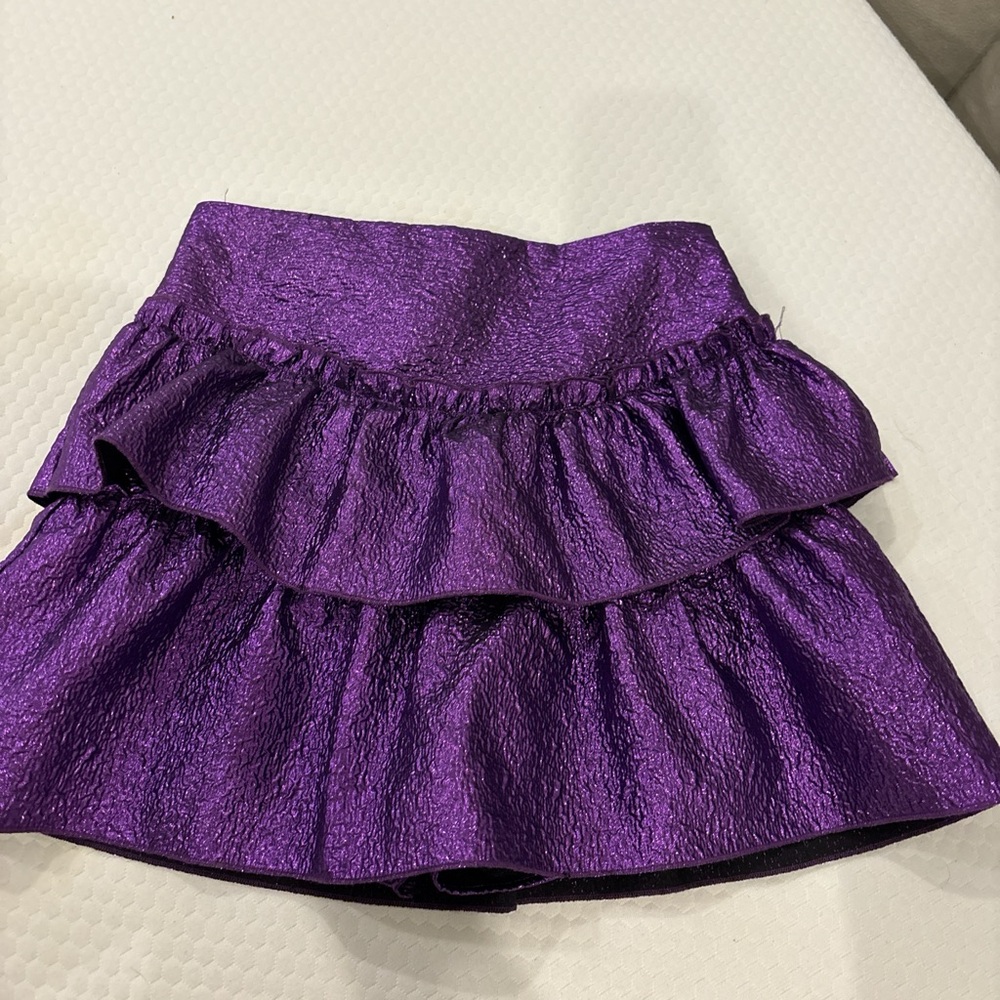 Zara Purple Ruffled Women's Skirt